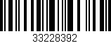 Código de barras (EAN, GTIN, SKU, ISBN): '33228392'