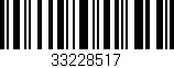 Código de barras (EAN, GTIN, SKU, ISBN): '33228517'