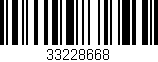 Código de barras (EAN, GTIN, SKU, ISBN): '33228668'