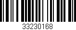 Código de barras (EAN, GTIN, SKU, ISBN): '33230168'