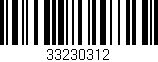 Código de barras (EAN, GTIN, SKU, ISBN): '33230312'