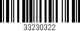 Código de barras (EAN, GTIN, SKU, ISBN): '33230322'