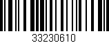 Código de barras (EAN, GTIN, SKU, ISBN): '33230610'