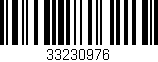 Código de barras (EAN, GTIN, SKU, ISBN): '33230976'