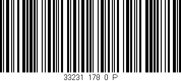 Código de barras (EAN, GTIN, SKU, ISBN): '33231_178_0_P'