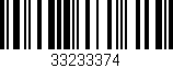 Código de barras (EAN, GTIN, SKU, ISBN): '33233374'