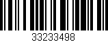 Código de barras (EAN, GTIN, SKU, ISBN): '33233498'