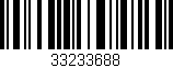 Código de barras (EAN, GTIN, SKU, ISBN): '33233688'