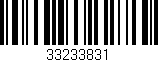 Código de barras (EAN, GTIN, SKU, ISBN): '33233831'