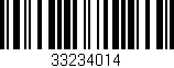 Código de barras (EAN, GTIN, SKU, ISBN): '33234014'