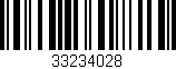 Código de barras (EAN, GTIN, SKU, ISBN): '33234028'