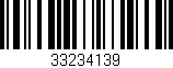 Código de barras (EAN, GTIN, SKU, ISBN): '33234139'