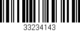 Código de barras (EAN, GTIN, SKU, ISBN): '33234143'