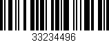 Código de barras (EAN, GTIN, SKU, ISBN): '33234496'
