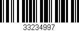 Código de barras (EAN, GTIN, SKU, ISBN): '33234997'