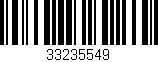 Código de barras (EAN, GTIN, SKU, ISBN): '33235549'