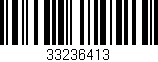 Código de barras (EAN, GTIN, SKU, ISBN): '33236413'