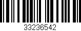 Código de barras (EAN, GTIN, SKU, ISBN): '33236542'