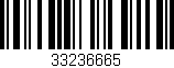 Código de barras (EAN, GTIN, SKU, ISBN): '33236665'