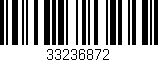 Código de barras (EAN, GTIN, SKU, ISBN): '33236872'