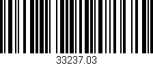 Código de barras (EAN, GTIN, SKU, ISBN): '33237.03'