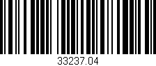 Código de barras (EAN, GTIN, SKU, ISBN): '33237.04'
