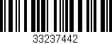 Código de barras (EAN, GTIN, SKU, ISBN): '33237442'