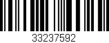 Código de barras (EAN, GTIN, SKU, ISBN): '33237592'