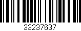 Código de barras (EAN, GTIN, SKU, ISBN): '33237637'