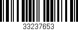 Código de barras (EAN, GTIN, SKU, ISBN): '33237653'