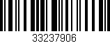 Código de barras (EAN, GTIN, SKU, ISBN): '33237906'