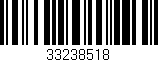 Código de barras (EAN, GTIN, SKU, ISBN): '33238518'