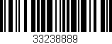 Código de barras (EAN, GTIN, SKU, ISBN): '33238889'
