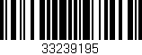 Código de barras (EAN, GTIN, SKU, ISBN): '33239195'
