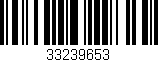 Código de barras (EAN, GTIN, SKU, ISBN): '33239653'