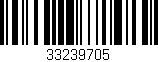 Código de barras (EAN, GTIN, SKU, ISBN): '33239705'