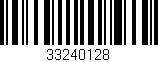 Código de barras (EAN, GTIN, SKU, ISBN): '33240128'