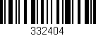 Código de barras (EAN, GTIN, SKU, ISBN): '332404'