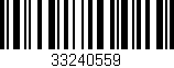 Código de barras (EAN, GTIN, SKU, ISBN): '33240559'