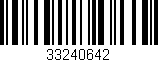 Código de barras (EAN, GTIN, SKU, ISBN): '33240642'