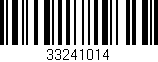 Código de barras (EAN, GTIN, SKU, ISBN): '33241014'