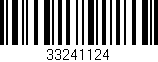 Código de barras (EAN, GTIN, SKU, ISBN): '33241124'
