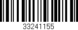 Código de barras (EAN, GTIN, SKU, ISBN): '33241155'