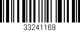Código de barras (EAN, GTIN, SKU, ISBN): '33241169'