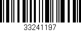 Código de barras (EAN, GTIN, SKU, ISBN): '33241197'