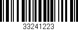 Código de barras (EAN, GTIN, SKU, ISBN): '33241223'