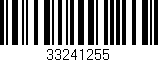 Código de barras (EAN, GTIN, SKU, ISBN): '33241255'