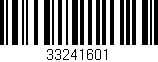 Código de barras (EAN, GTIN, SKU, ISBN): '33241601'