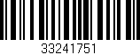 Código de barras (EAN, GTIN, SKU, ISBN): '33241751'