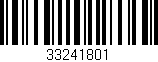 Código de barras (EAN, GTIN, SKU, ISBN): '33241801'